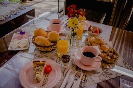 Mesa de café da manhã do Vivenda